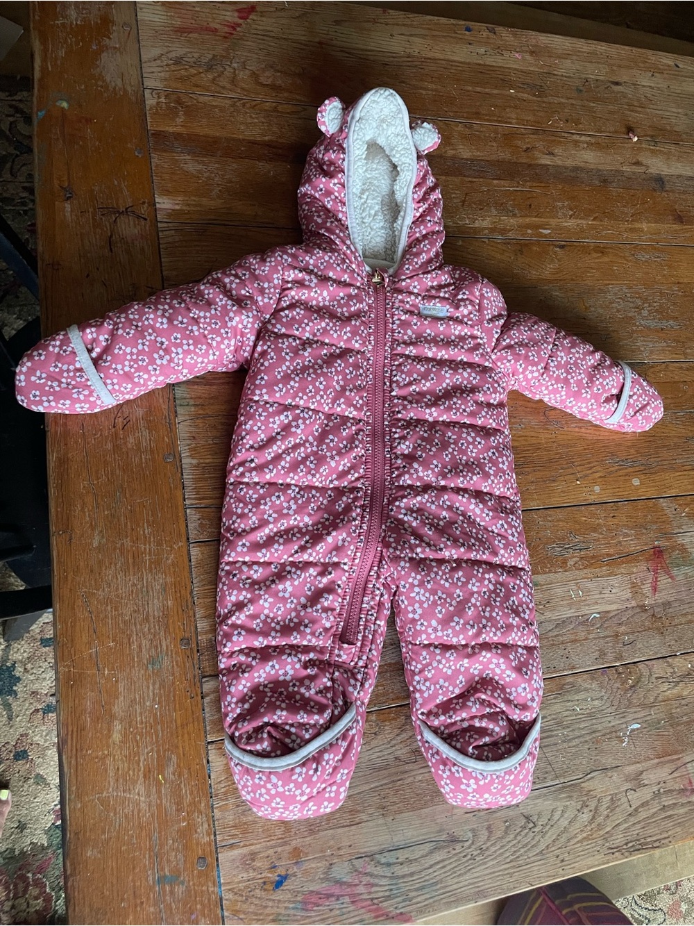 OshKosh B'gosh Heavyweight Pink Floral Snowsuit’s